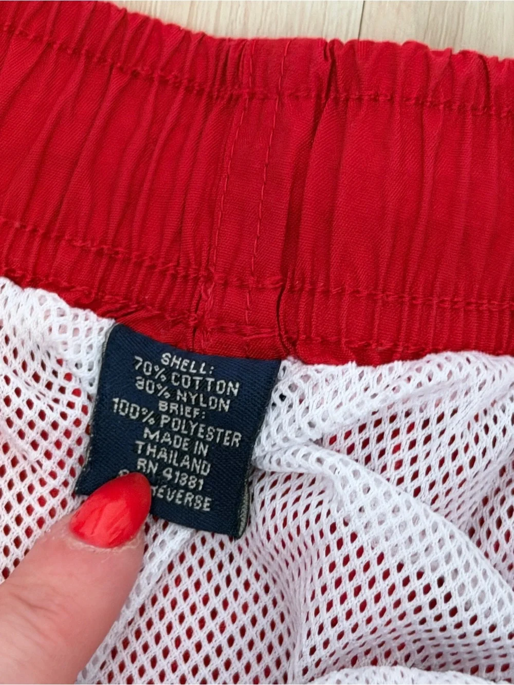 Vintage Polo Sport Ralph Lauren Red Swim Trunks XXL Americana 4th of July